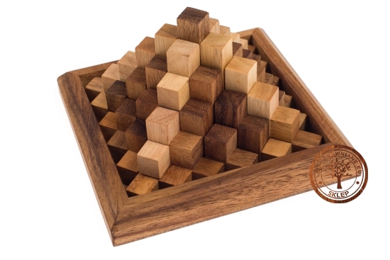 Gra Drewniana - Piramida Cheopsa - puzzle 3D - sklep - grydrewniane.eu