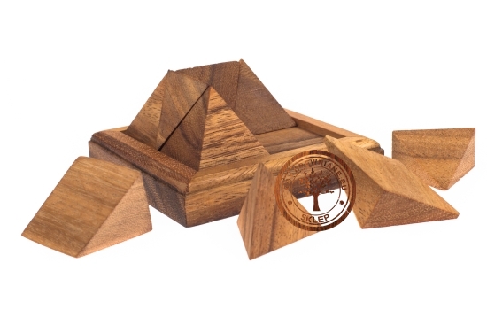 Gra Drewniana - Wielka Piramida - puzzle 3D - sklep - grydrewniane.eu